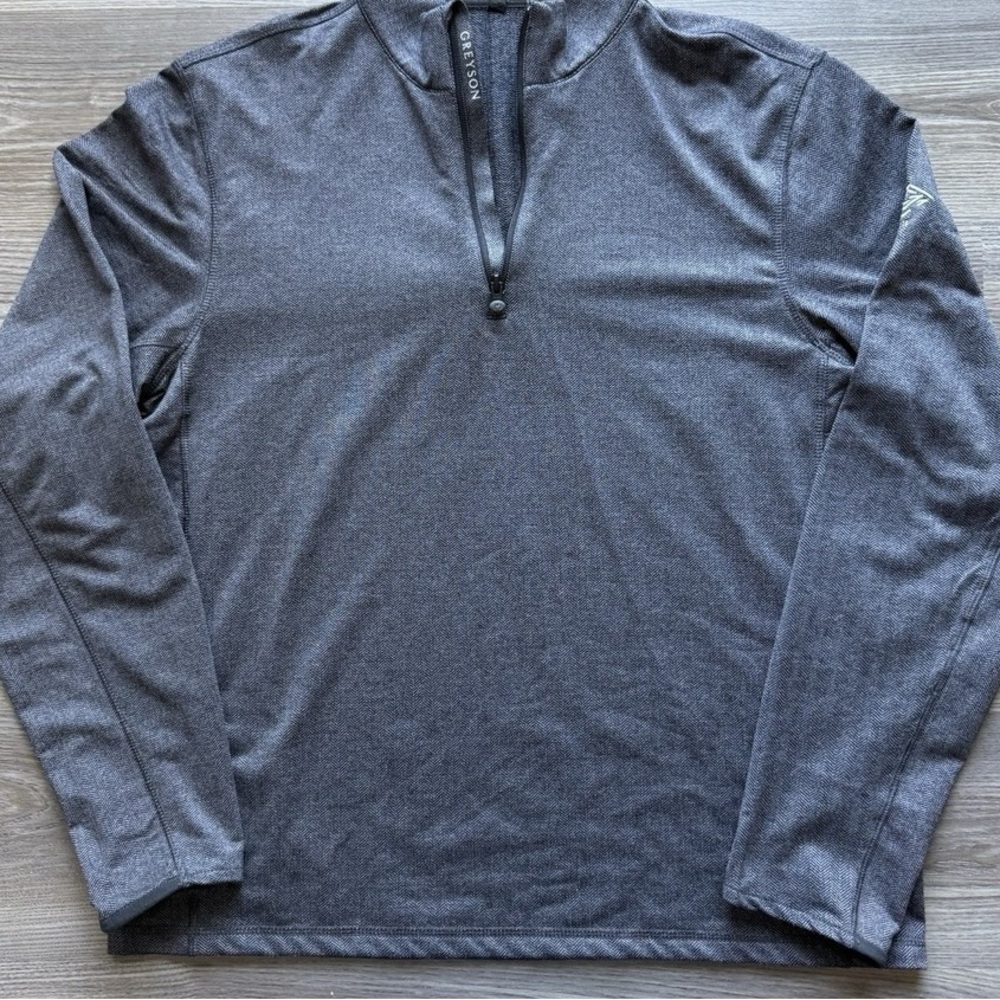 Gray Quarter-Zip Pullover - image 1